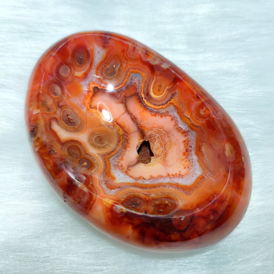 Carnelian bowl with druzy CB001