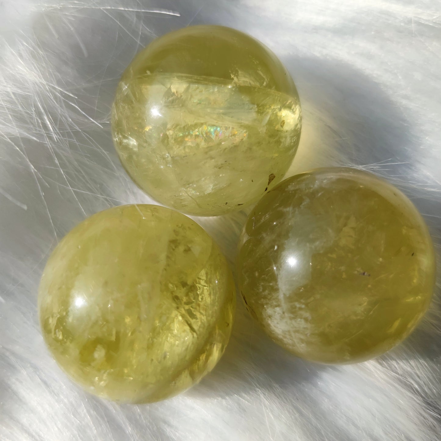 40mm Citrine spheres