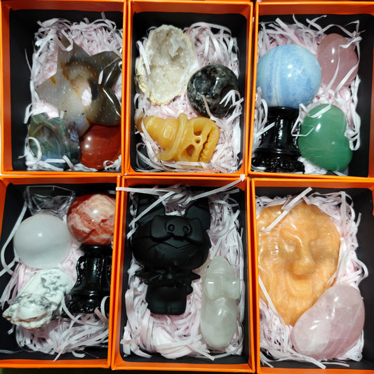 Select 1 box polished crystals for home decoration