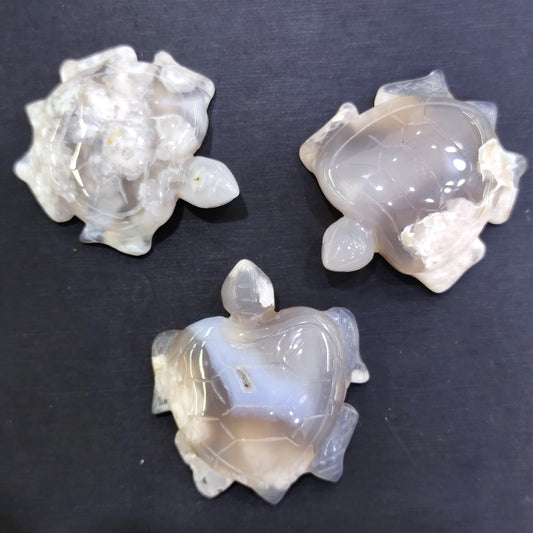 Nice flower agate turtles