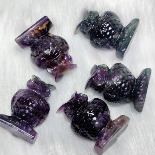 Fluorite owls